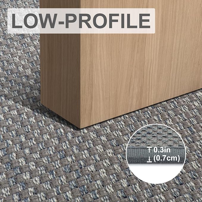 LEKEEPGO Long Door Mat 24"x59", Non Slip Door Mat Indoor Entrance, Rubber - Image 5