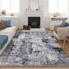 Rugcomf 8x10 Area Rug Washable Boho Rug Soft Non-Slip Non-Shedding Faux Wool by Rugcomf
