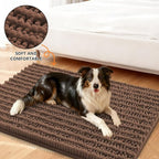Smiry Dog Door Mat for Muddy Paws 30x20, Absorbent Dirt Trapper, Non-Slip - Image 2