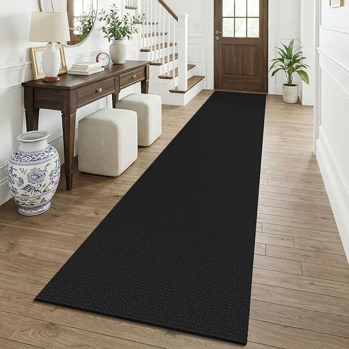 KOZYFLY Black 2.5'x12' Runners Rugs by KOZYFLY