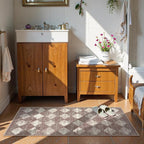 Lahome Zelie Machine Washable Bathroom Rugs Runner, 2x5 Non Slip Entryway Rugs - Image 2
