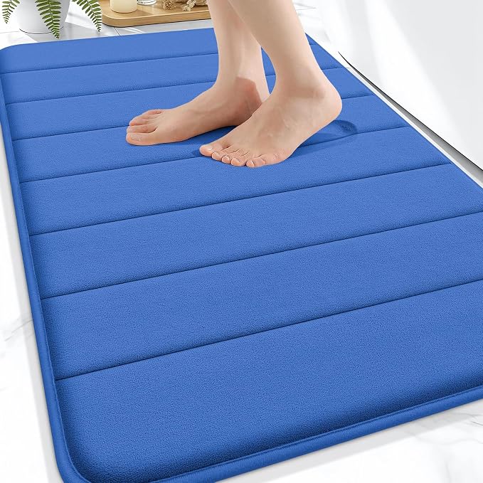 OLANLY Memory Foam Bath Mat 34x21, Super Soft Absorbent Bathroom Rugs, Quick Dry by OLANLY