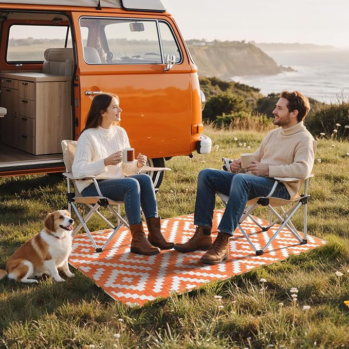 GENIMO Outdoor Rug for Patio Clearance, Waterproof Reversible Fall Doormat - Image 3