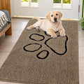 Smiry Dog Door Mat for Muddy Paws, Absorbent Dirt Trapper Non Slip Quick Dry by Smiry
