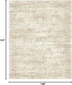 Soalmost 9x12 Area Rugs for Living Room, Non Slip Machine Washable Vintage Rugs - Image 2