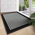 Front Door Mat 17''x30'', Absorbent Dirt Resist Washable Non Slip Low-Profile by QiCaiJia