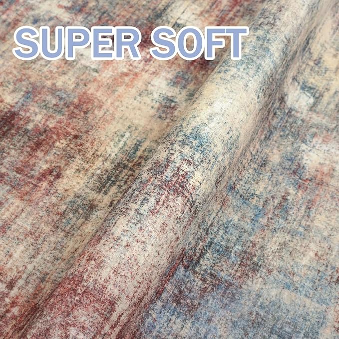 IOHOUZE Abstract Runner Rug 3x7 Ft Washable Runners - Image 6