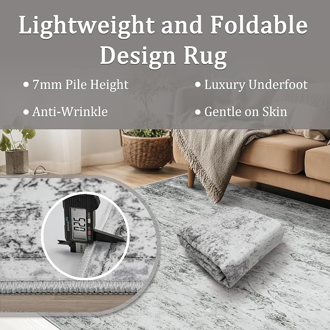 5x7 Area Rug Living Room Rugs - Image 5
