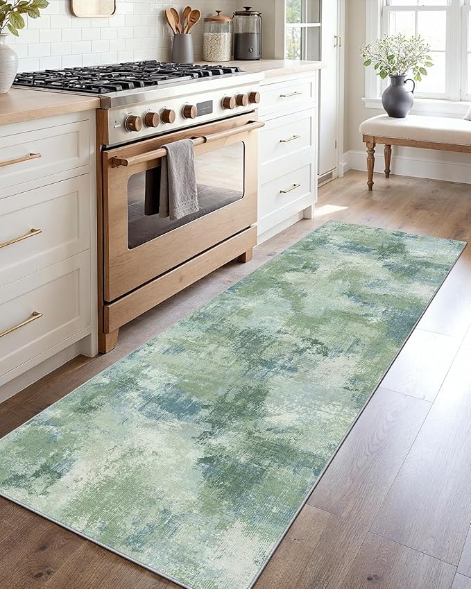Runner Rugs for Hallway 2x5, Modern Abstract Machine Washable Runners for - Image 2