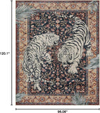 Moynesa Tiger Washable Area Rugs 8x10, Large Boho Rugs - Image 2