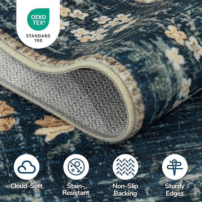Lessymo Large Area Rugs 9x12 for Living Room, Soft Washable Rug for Bedroom - Image 7