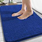 OLANLY Bathroom Rugs 34x21, Extra Soft Absorbent Chenille Bath Rugs, Rubber by OLANLY
