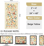 DUKINO 2x4 Rug for Entryway, Washable Kitchen Floral Runner Rug - Image 2