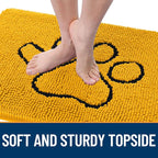 OLANLY Dog Door Mat for Muddy Paws 30x20, Paw Print Design, Absorbs Moisture - Image 4