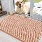 OLANLY Dog Door Mat for Muddy Paws 36x24, Ultra Absorbent Chenille Mud Doormat by OLANLY