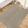 PURRUGS Easy Care Area Rug 4ft x 6ft, Non-Slip Machine Washable Entry Rug by PURRUGS