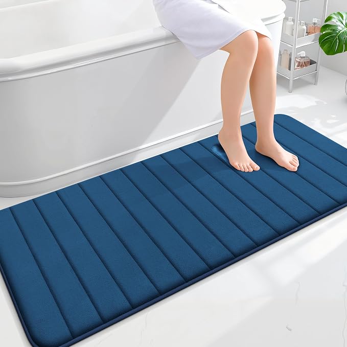 OLANLY Memory Foam Long Bathroom Rugs Runner 59x24, Super Soft Absorbent Bath by OLANLY