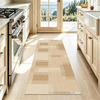 Faux Linen Washable Runner Rug: Water Absorbent Surface Non-Slip Rubber Bottom - Image 8