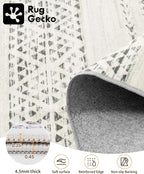 Miukiki 4x6 Area Rug for Living Room Moroccan Washable Rugs Non Slip Indoor - Image 3