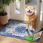 Hompet Cat Litter Mat 4 Pack, 18x28 Machine Washable Trapping Mats - Image 2