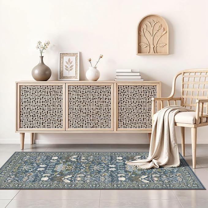 Washable 2x4 Entryway Area Rugs: Anti-Slip Thin Kitchen Carpet Indoor - Image 5