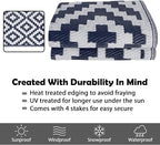 SAND MINE Reversible Mats, Plastic Straw Rug, Modern Area Rug, Large Floor Mat - Image 3