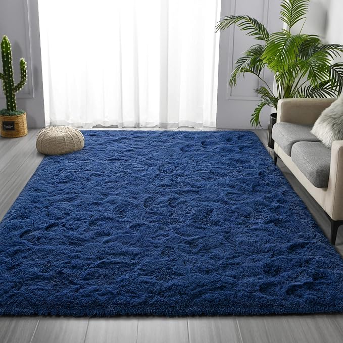 Deerhoo Shag Area Rug, 4 X 6 Plush Fuzzy Rugs - Image 2