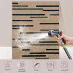 Tangsoo Stripe Easy Jute Rug, Ultra Thin 3x5 Washable Area Rug - Image 7