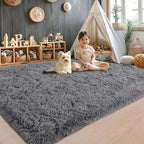 Area Rugs for Living Room 6x9, Ultra Soft Fluffy Rug for Bedroom, Modern Shaggy - Image 7