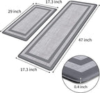 Mattitude Kitchen Mats Set of 2, Cushioned Anti-Fatigue Non-Skid Rug Sets - Image 2