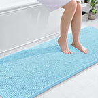 OLANLY Bathroom Runner Rugs 70x24, Soft Absorbent Chenille Bath Rugs, Rubber by OLANLY