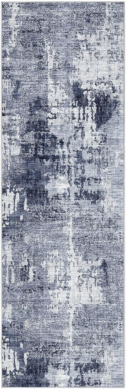 DMOYEST Washable Runner Rug for Hallway: 2x6 Neutral Modern Abstract Low Pile - Image 9