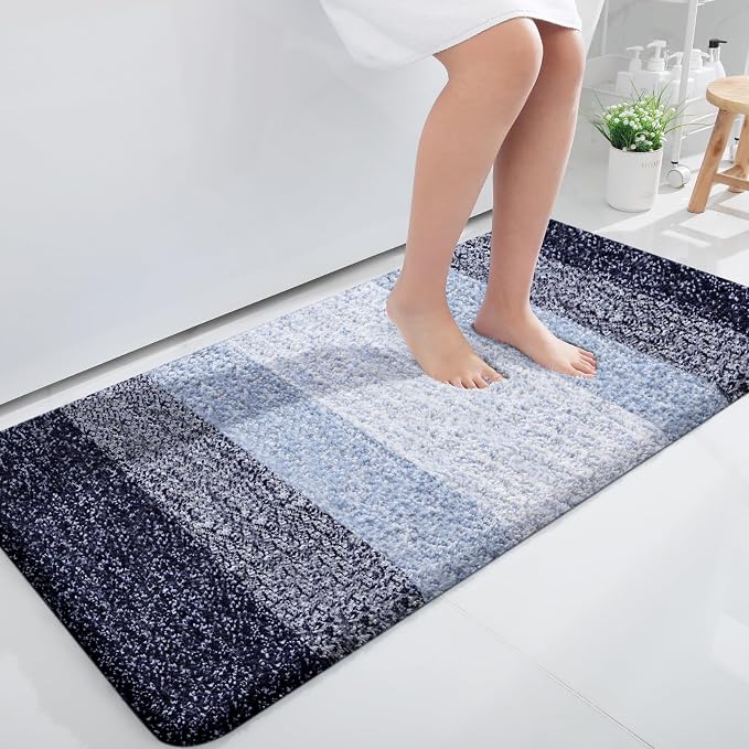 OLANLY Large Bathroom Rugs Mat 45x27, Extra Soft Absorbent Microfiber Bath Rugs by OLANLY