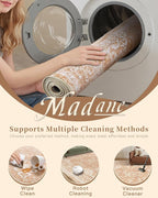 Madane Living Room 10x14 Area Rugs, Washable Low Pile Non-Slip Stain Resistant - Image 6
