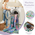 LIVEBOX Machine Washable Area Rugs 8x10 Lavender Girls Bedroom Rug, Soft - Image 5