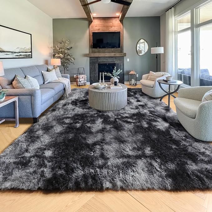 PAGISOFE Dark Grey Large Area Rugs - Image 7