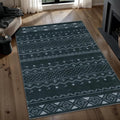 SERISSA 3x5 Area Rugs for Living Room, Washable Non-Slip Grey Small Boho Rug by SERISSAHomeDecorCollection