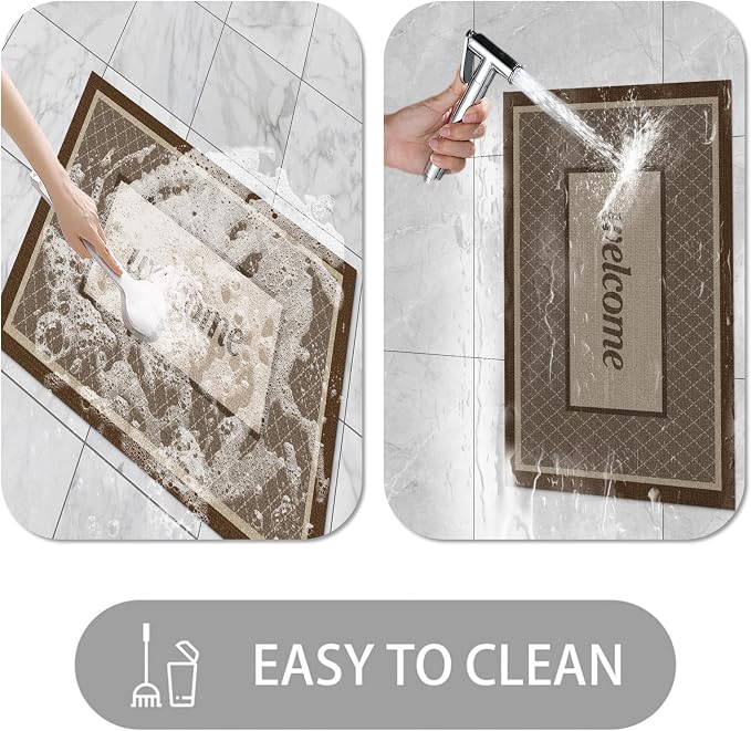 Ultra Thin Door Mat Indoor Entrance, 1/10 in Thin Door Mats - Image 5