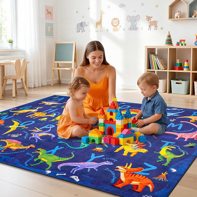 4x6 ABC Classroom Rug for Kids Playroom, Alphabet Rug - Image 6