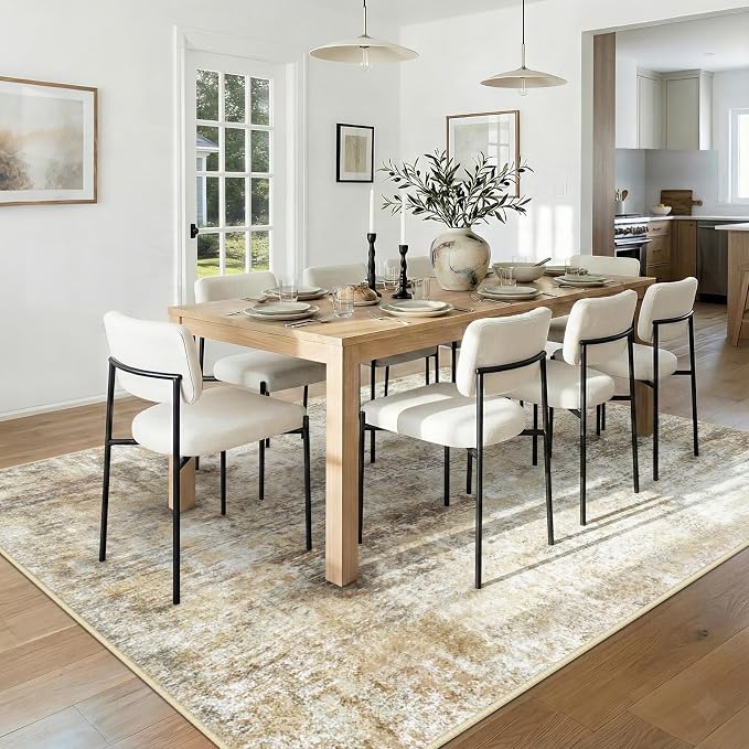 RELEANY Washable Area Rugs 5'x7' Non-Slip Modern Abstract Soft - Image 3