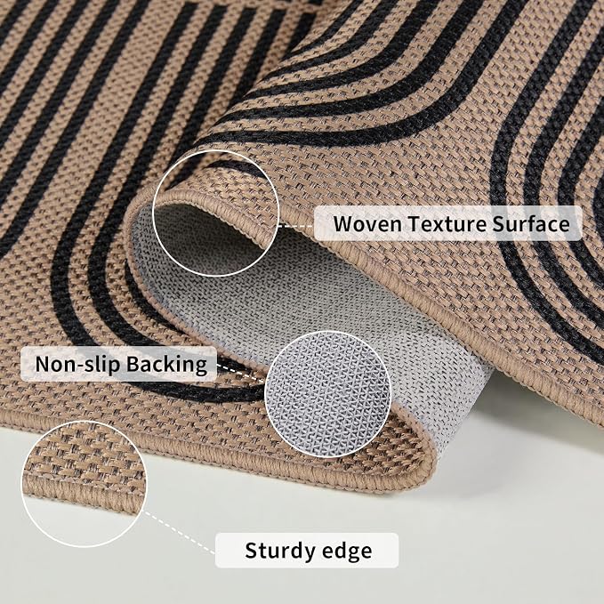 Tangsoo Easy Jute 2x3 Outdoor Rug, Small Washable Non-Slip Rug - Image 3