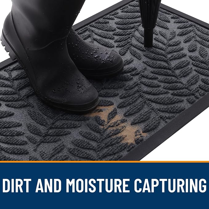 OLANLY Door Mat Indoor Outdoor Entrance, Waterproof All-Weather All-Season - Image 5