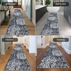 HEBE Hallway Runner Rug 2'8''x12' Washable Vintage Distressed Area Rugs Non - Image 6