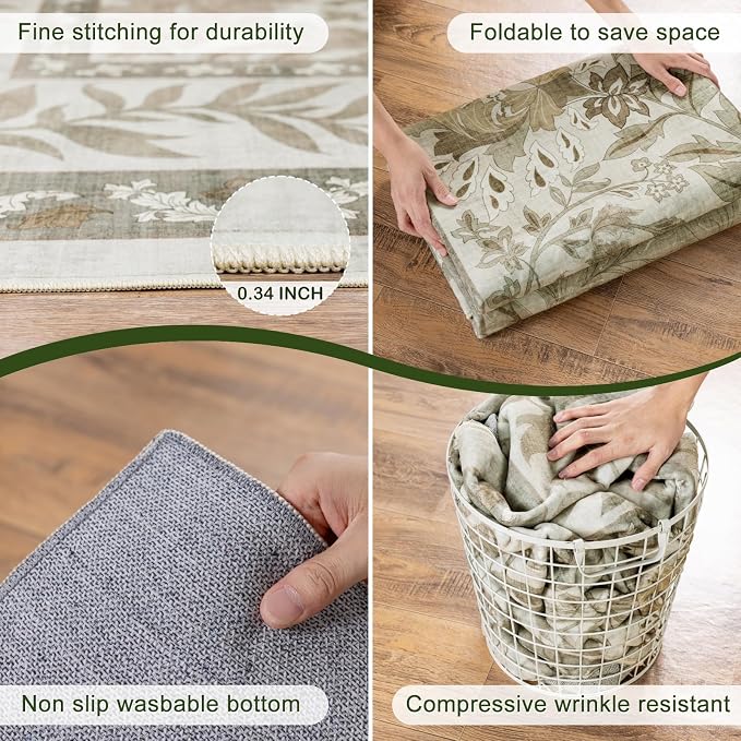 LIANLAM Washable Rug 9x12 Area Rugs - Image 9
