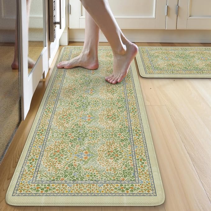 Collive Anti Fatigue Mats for Kitchen Floor, Waterproof Non Skid Kitchen Rugs by Collive