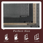 Mibao Front Door Mat Outdoor Entrance, Waterproof Dirt Trapper Doormat - Image 2
