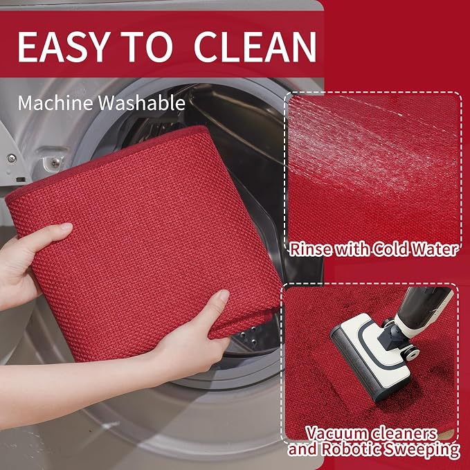 YDKGL Kitchen Mats for Floor, Super Absorbent Kitchen Rugs Non Slip Washable - Image 4
