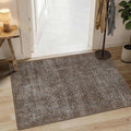 Latte&Fog 2x3 Entryway Rug, Small Vintage Brown Door Mat, Washable Kitchen Rug by LatteFog