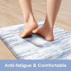 KIMODE Kitchen Mats for Floor, Abstract Kitchen Rugs Sets of 2, Anti Fatigue - Image 2