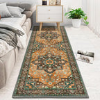 HEBE Hallway Runner Rug 2'x6' Washable Vintage Distressed Area Rugs Non Slip - Image 7